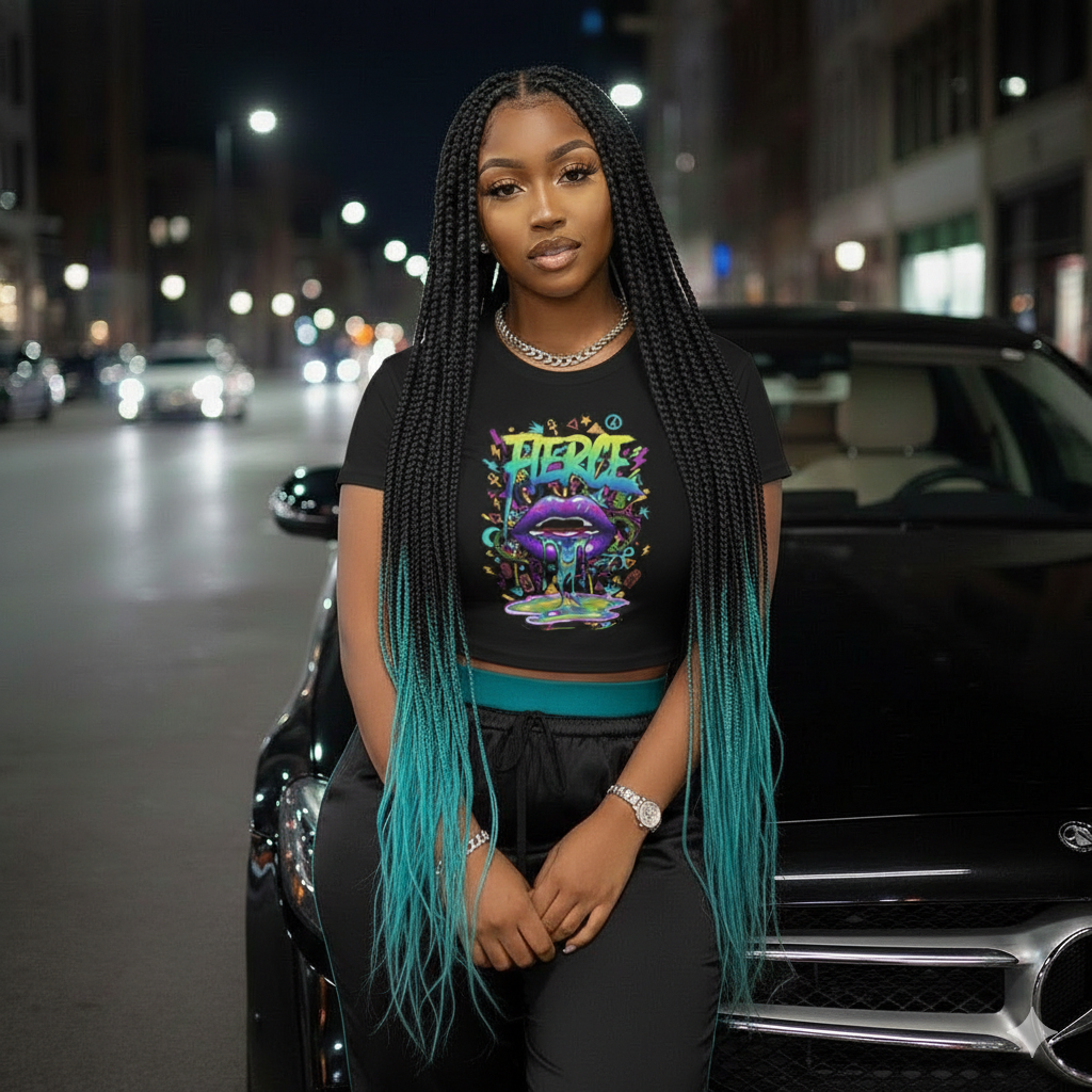 Bacio Psychedelic Drip Lip Graphic Tee