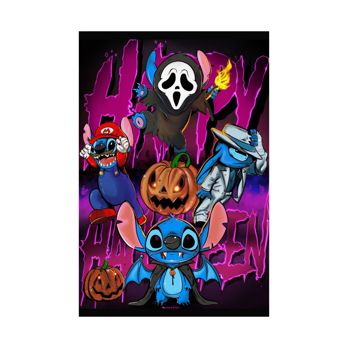 Halloween Horror X Experiment 626 X Cartoon Poster Matte