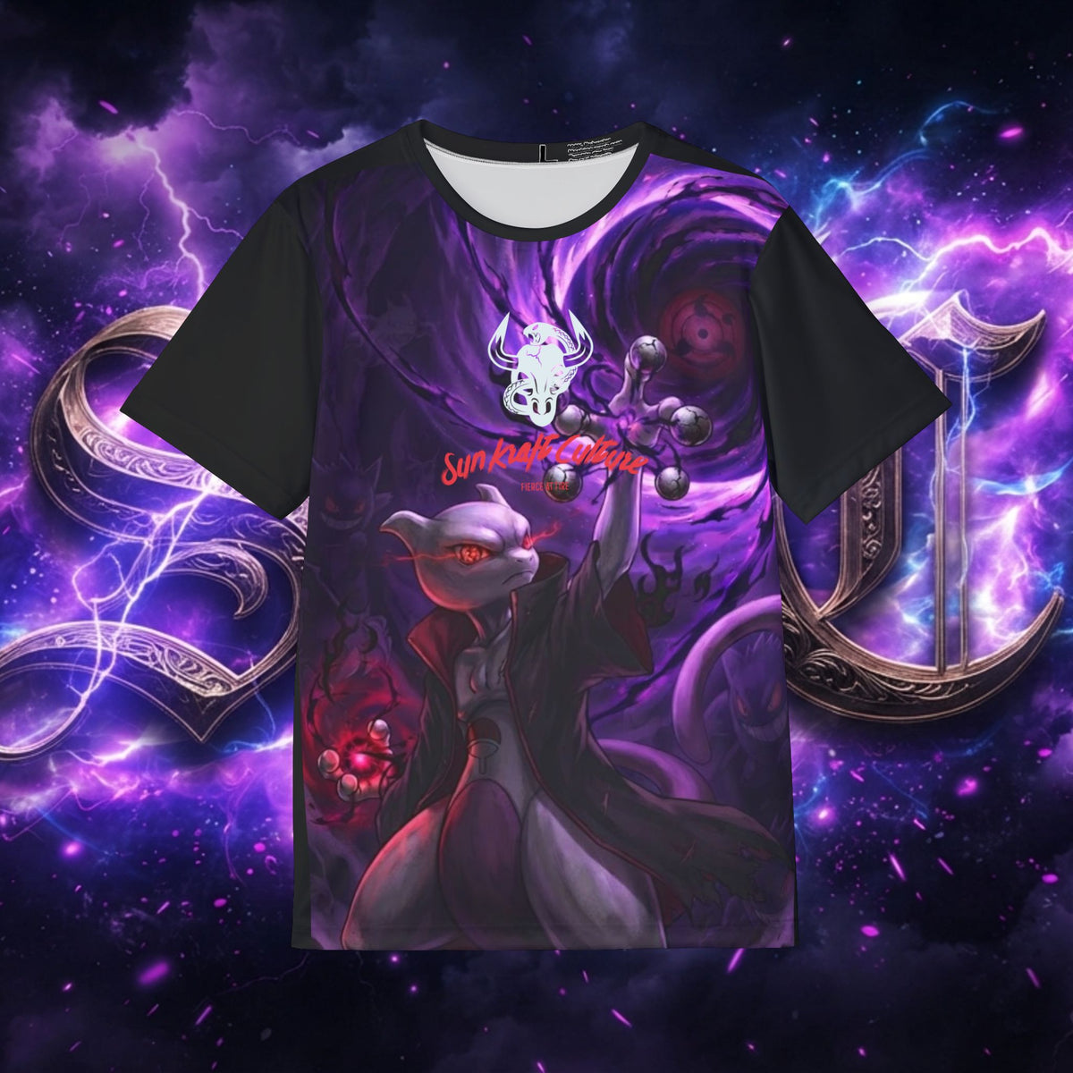 Psychic Akatsuki Poke — Purple Psychic Anime AOP Tee