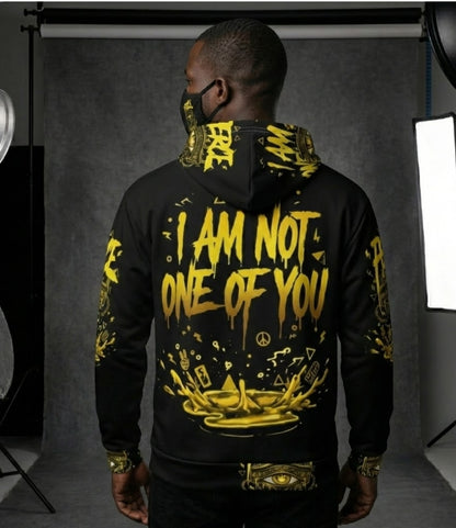 Thunder Fierce Ase -All-Seeing Eye Graphic Pullover X I am not one of you