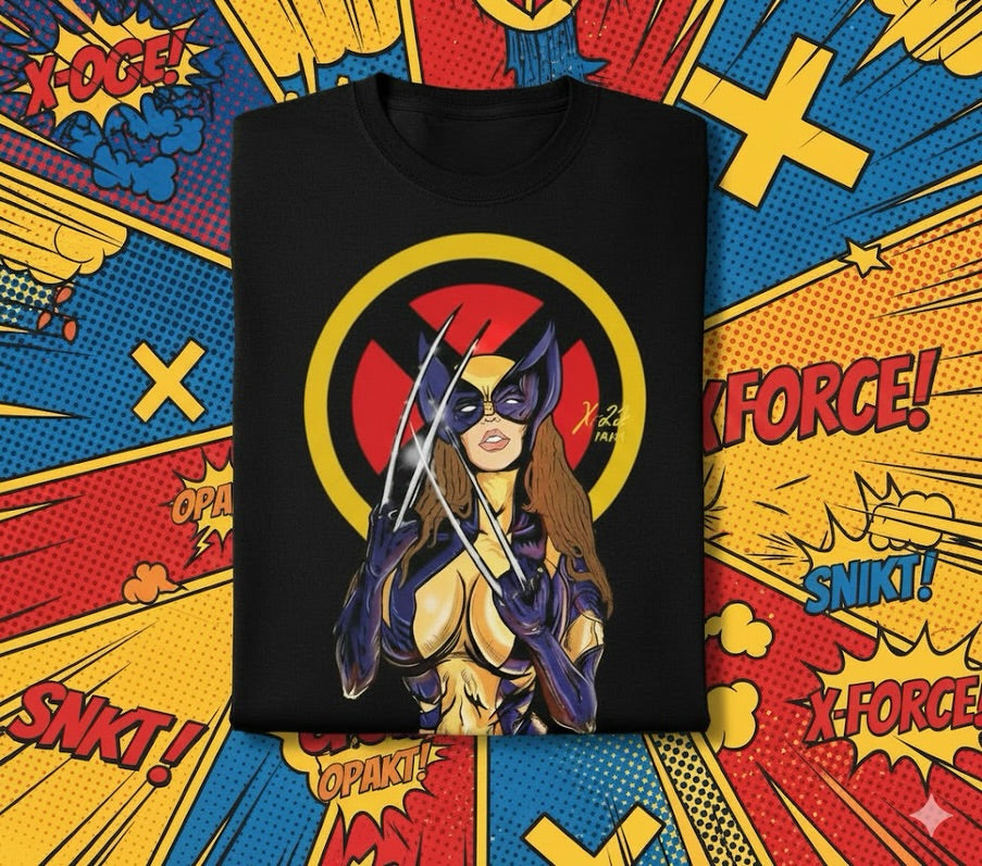 X-23 Unleashed: Marvel's Mutant Power Tee - Strike with Style!