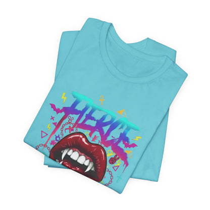 Bacio™ Dripping Fangs Graphic Tee A kiss with a bite.