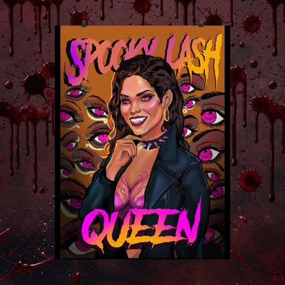 Spooky Lash Queen X Matte Poster X HerKandyglam collab